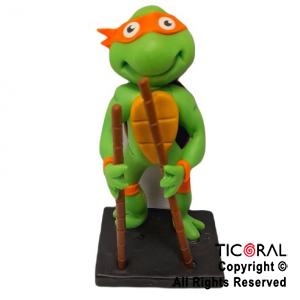 ADOR TORTUGA NINJA MICHELANGELO NARANJA A. PORC FRIA x 1